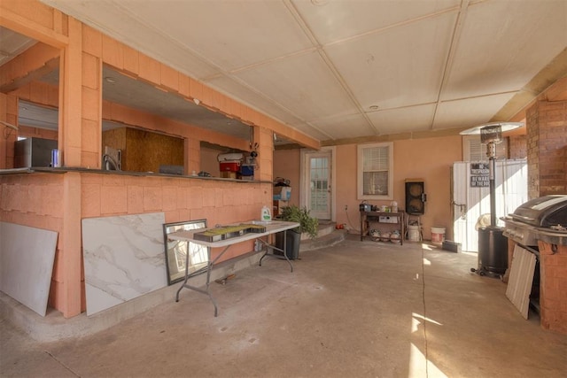 misc room featuring concrete flooring