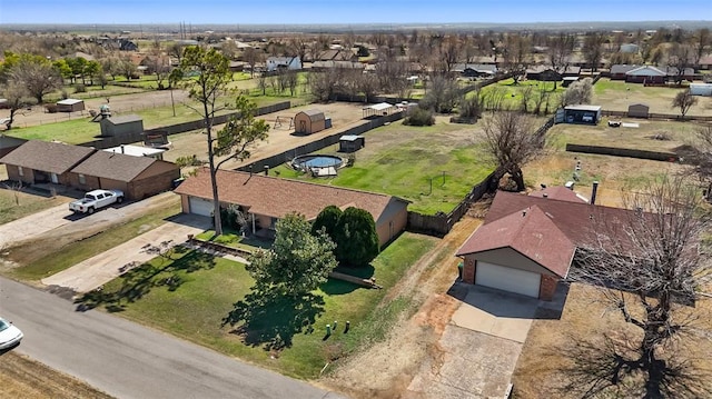 bird's eye view featuring a residential view