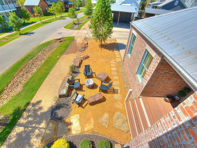 birds eye view of property featuring a residential view