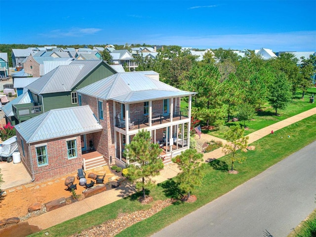 bird's eye view featuring a residential view