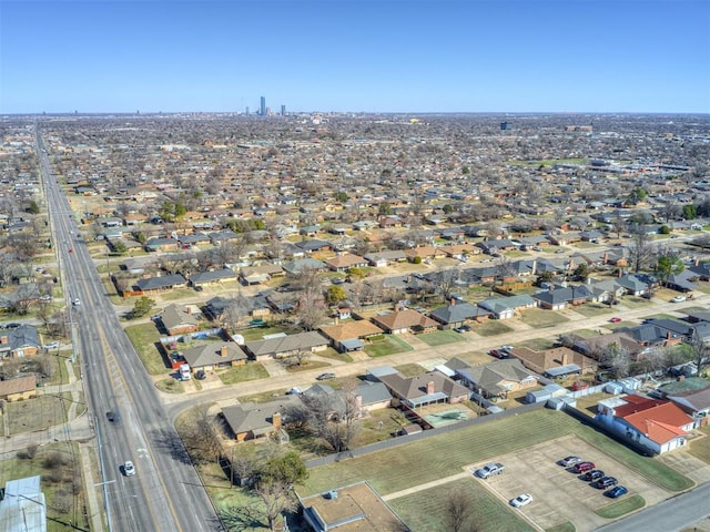 aerial view featuring a residential view