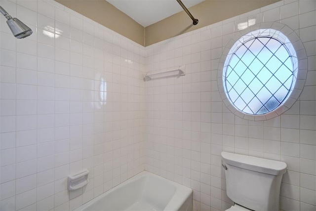 full bath featuring shower / washtub combination and toilet