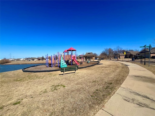 view of community jungle gym