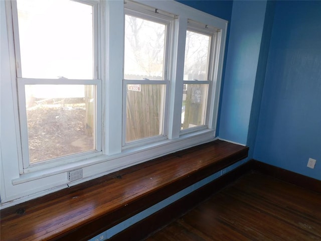 details with wood finished floors