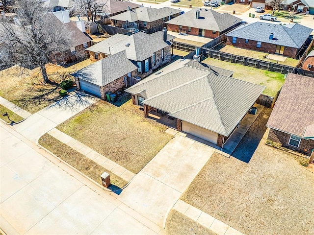 drone / aerial view featuring a residential view