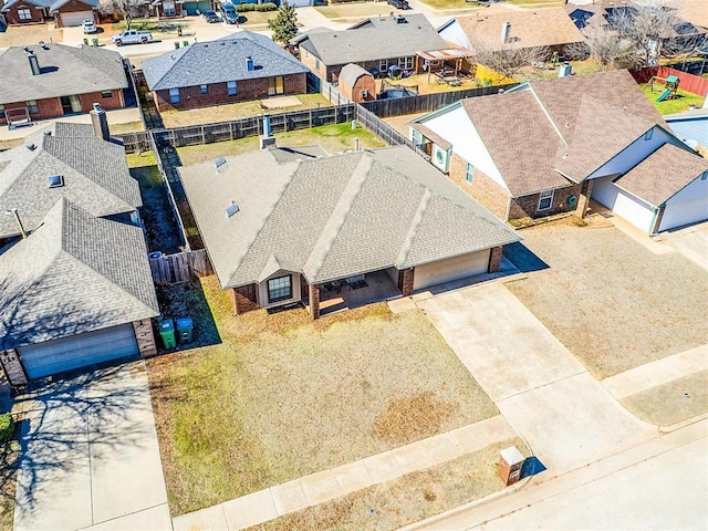 drone / aerial view featuring a residential view