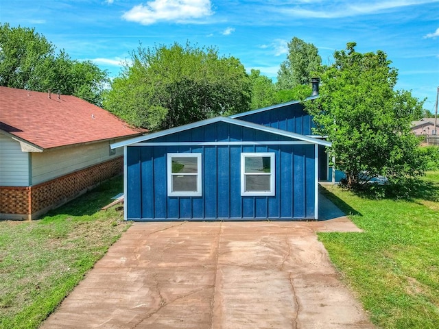 view of shed