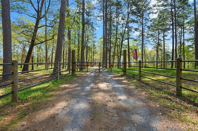 387 N Riverbend Rd, Smithville, OK 74957 - view of street with a gated entry and a gate