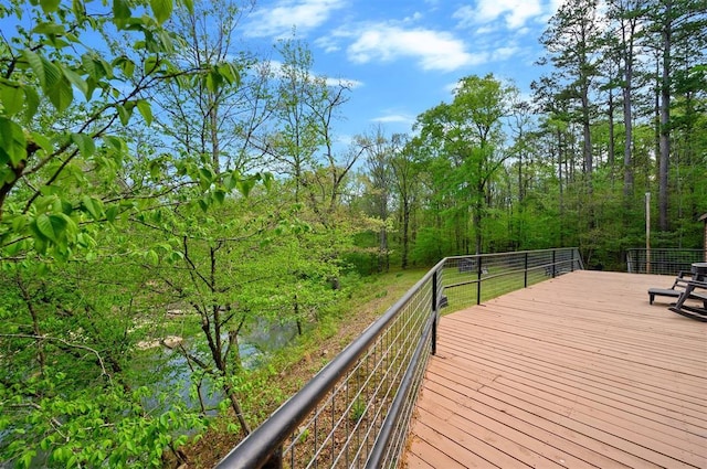 387 N Riverbend Rd, Smithville, OK 74957 - view of wooden terrace