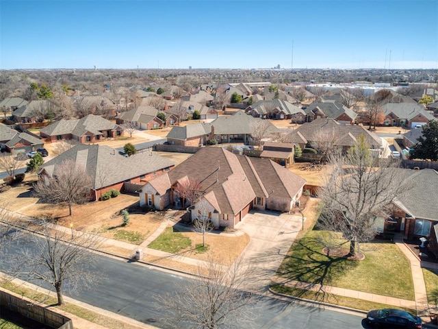 drone / aerial view featuring a residential view