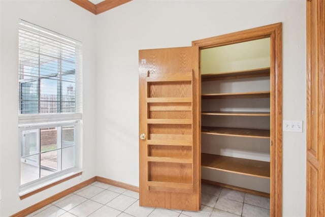 interior space with a sauna