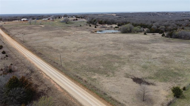 drone / aerial view with a rural view