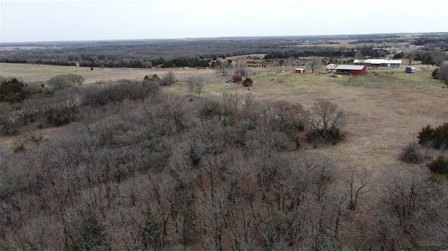 bird's eye view featuring a rural view