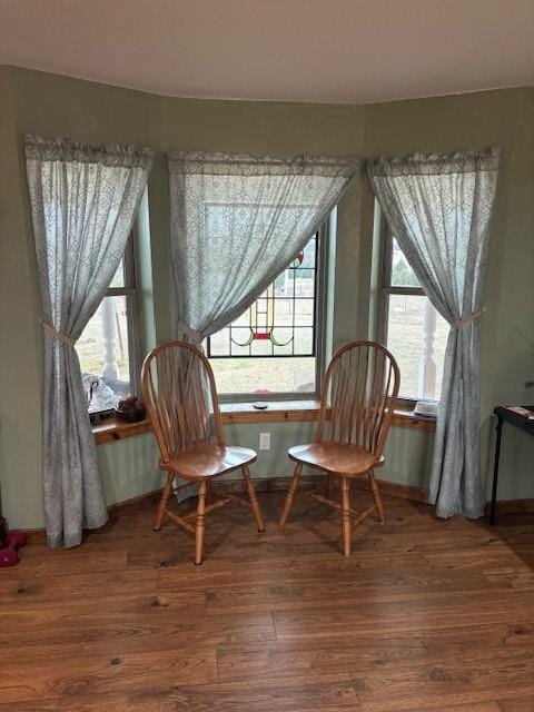 354504 E 980th Rd, Prague, OK 74864 - living area featuring wood finished floors