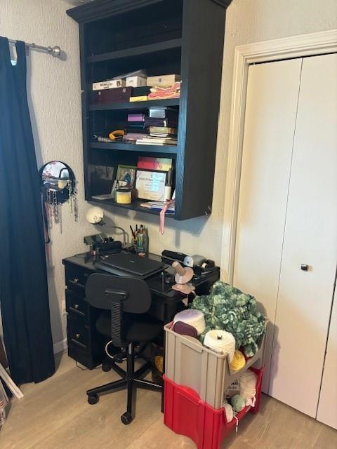 354504 E 980th Rd, Prague, OK 74864 - home office with wood finished floors