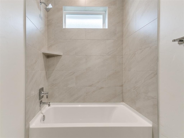 full bathroom featuring washtub / shower combination