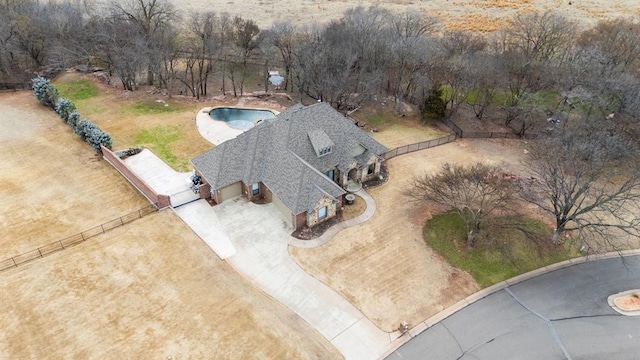 birds eye view of property