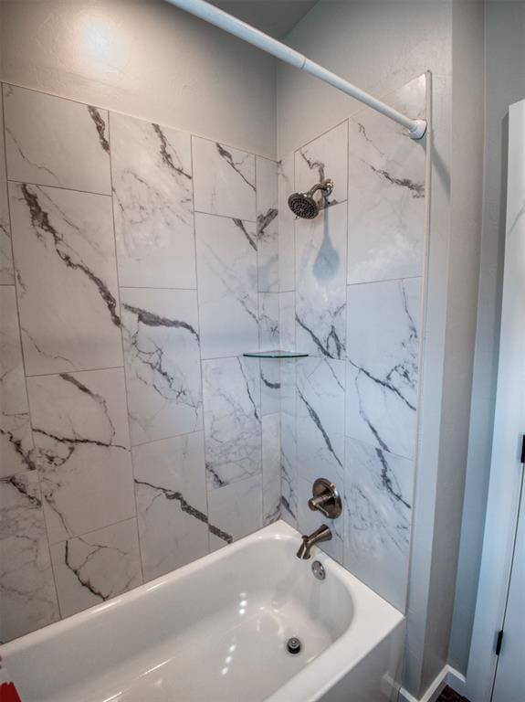 full bathroom featuring shower / washtub combination