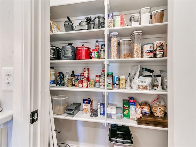 view of pantry