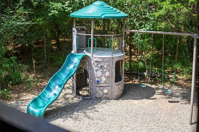 view of jungle gym