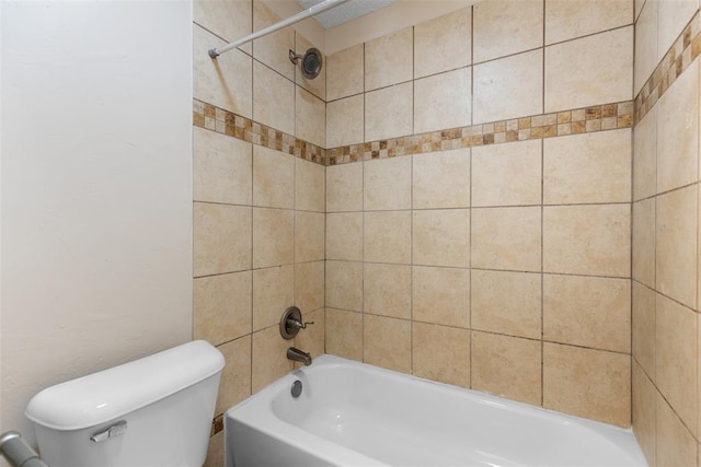 full bath featuring toilet and shower / washtub combination