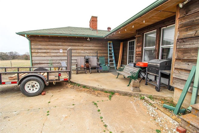 exterior space featuring area for grilling