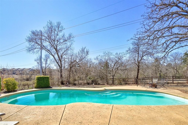 view of pool with fence, a patio area, and a fenced in pool