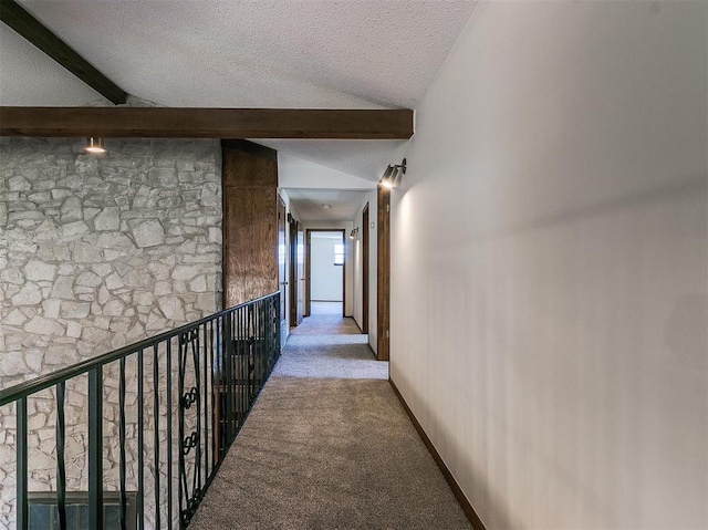 2000 N Alexander Ln, Bethany, OK 73008 - hall featuring carpet and a textured ceiling