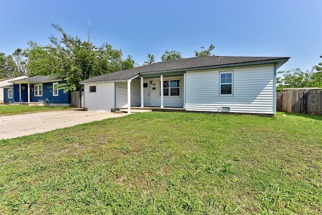 2625 SW 46th St, Oklahoma City, OK 73119 - single story home featuring covered porch and driveway