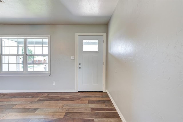 2625 SW 46th St, Oklahoma City, OK 73119 - entryway featuring wood finished floors and baseboards