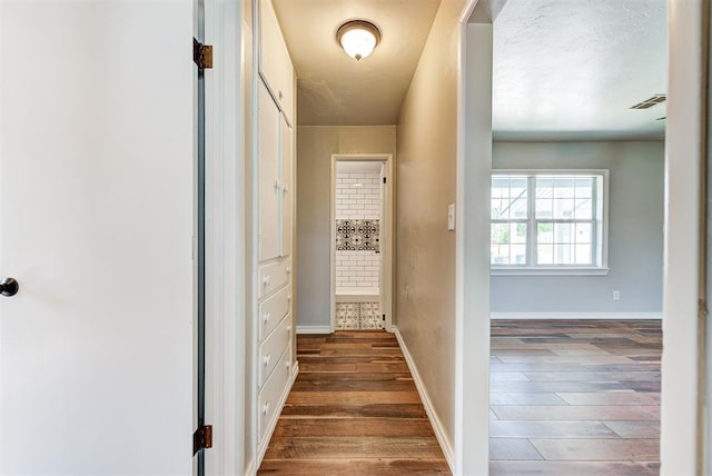 2625 SW 46th St, Oklahoma City, OK 73119 - hallway with wood finished floors and baseboards