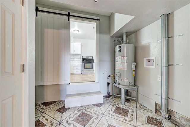 2625 SW 46th St, Oklahoma City, OK 73119 - utility room featuring water heater