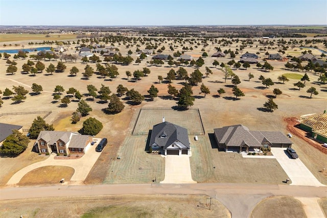 bird's eye view with a residential view