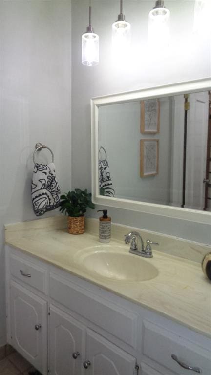 bathroom with vanity