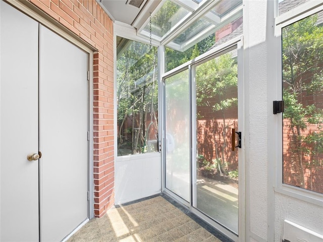 entryway with a wealth of natural light