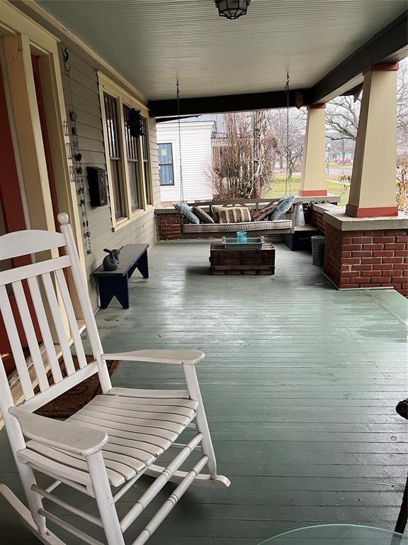 view of patio with covered porch