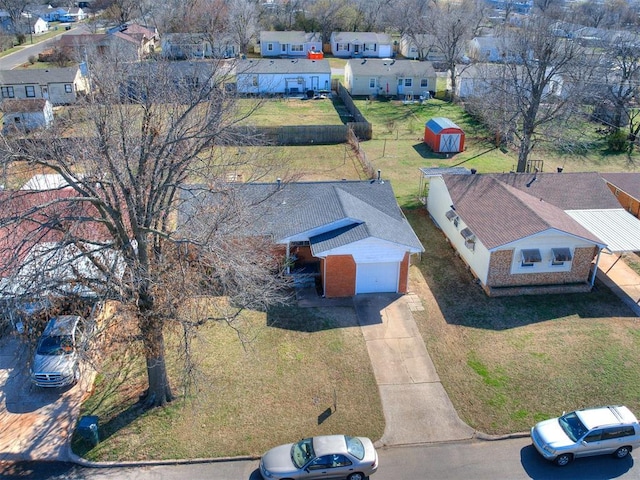 birds eye view of property featuring a residential view