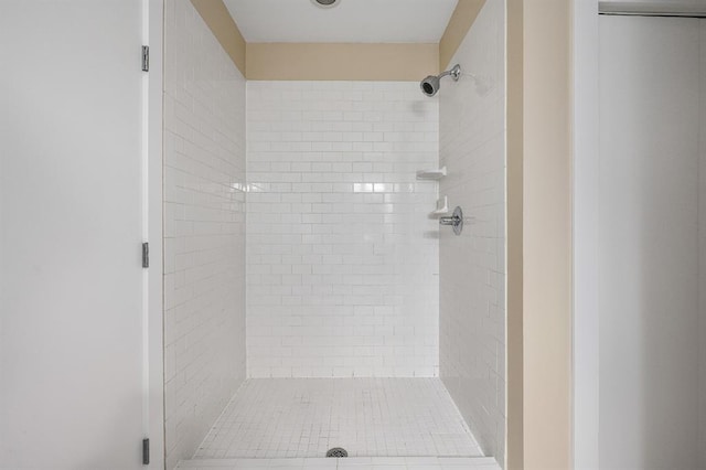 full bathroom with a stall shower