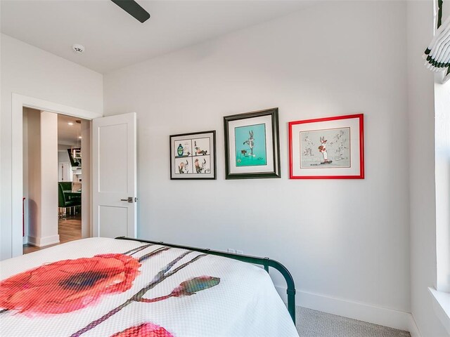 209 Pont Neuf Ct, Edmond, OK 73034 - bedroom featuring baseboards and a ceiling fan