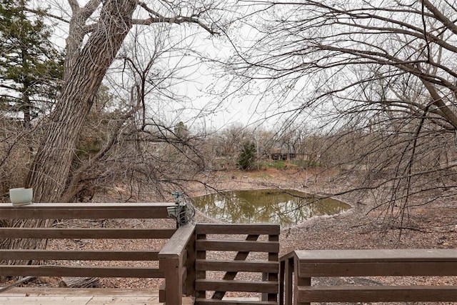 water view with fence