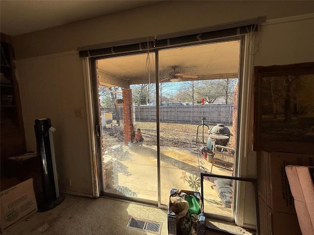 entryway featuring visible vents and plenty of natural light