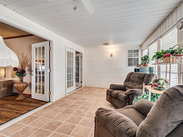 view of sunroom / solarium