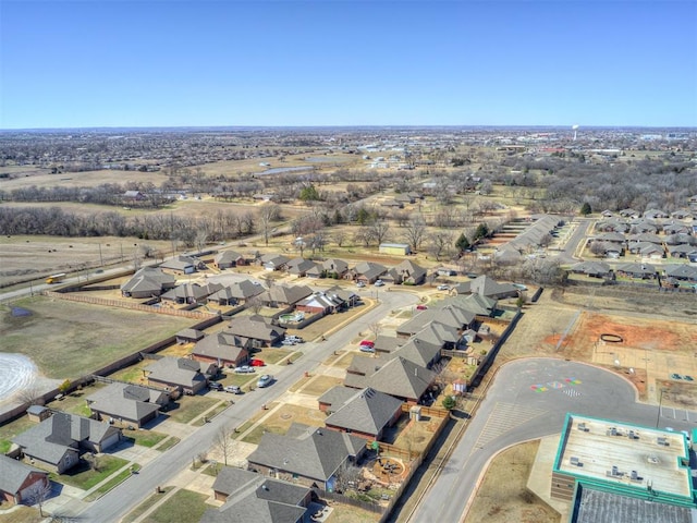 bird's eye view with a residential view