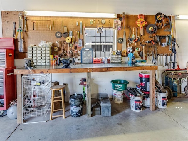 interior space with concrete flooring