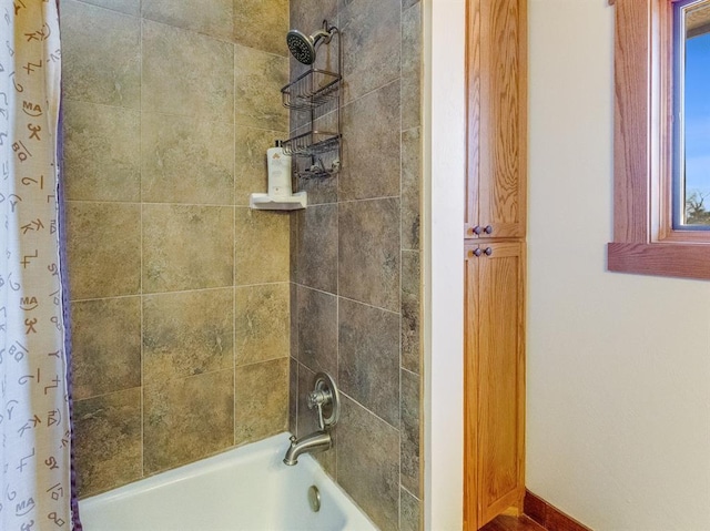 details with shower / bath combo