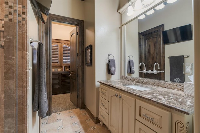 bathroom featuring vanity