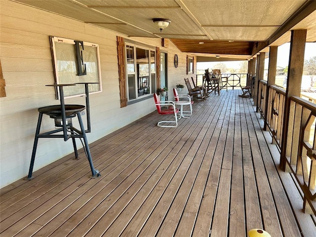 view of wooden terrace