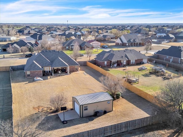 drone / aerial view featuring a residential view