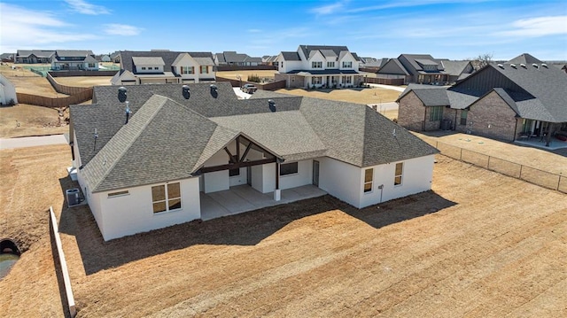 drone / aerial view with a residential view