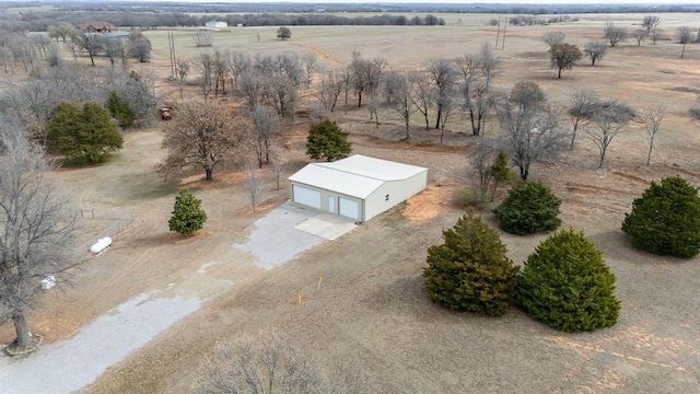 bird's eye view with a rural view